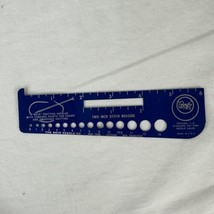 Vtg Metal 6&quot; Knitting Needle Gauge USA - The Boye Needle Co. USA Two Inch Stitch - £11.67 GBP