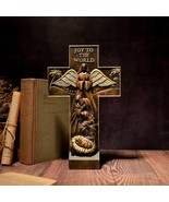Nativity Cross - Religious Home Wooden Ornament - Christian Icons Wood C... - $692.64 MXN+