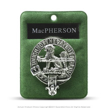 Clan MacPherson Scottish Crest Badge Brooch Pin Clothes Costume Gift Sou... - $11.86