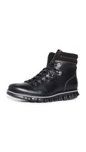 Cole Haan Men&#39;s Zerogrand Hiker Waterproof Hiking Boot Black Leather C30403 - £71.91 GBP