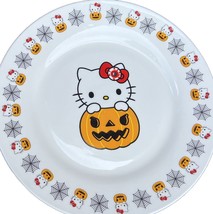 Set of 3 Hello Kitty Halloween Plates  Large 10” Dinner Pumpkin Ceramic dishes - £39.53 GBP