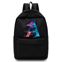 Unisex Backpack Casual Canvas Paint Printed Backpack School Bag Boys and Girls N - £34.82 GBP