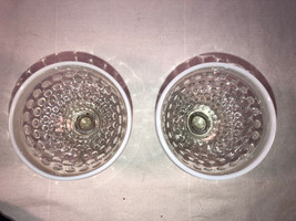 2 Blue Tint Moonstone Sherberts Depression Glass - £15.93 GBP