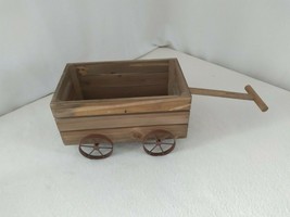 Wagon Flower Holder Wall Decor 12&quot; x 8&quot; Farmhouse French Counry Cottage Western - £18.47 GBP
