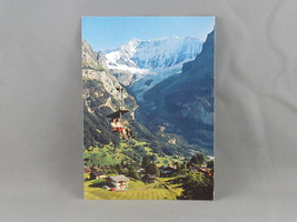 Vintage Postcard - Ski Lift on Fiescherhorner Mountain - Photo Gyger - £11.74 GBP