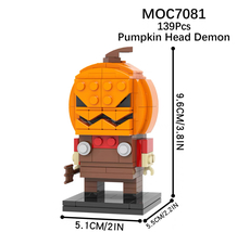 139pcs Pumpkin Head Figure Model Building Blocks Kids Toys for Children ... - £11.99 GBP