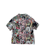 Ed Hardy Tattoo Collage Camp Button Shirt ( L ) - $1,680.83 MXN
