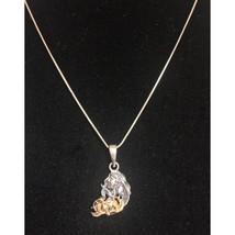 ITALY SIGNED G. JACCO 925 STERLING SILVER &amp; 14KT GOLD ART NOUVEAU STYLE SKY - $144.27