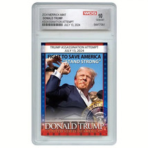 Donald Trump Assassination Attempt Photo Official Trading Card - Gem Mint 10 - $13.49