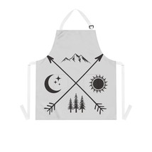 Personalized Grilling Apron with Nature Symbol Design - Your Ideas on a ... - £22.23 GBP