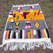 Morocco Rug 3x5 Colorful Moroccan Rug, Azilal rug, Multicolored  Handmade Carpet - £151.01 GBP