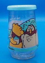 Disney - Winnie the Pooh with Owl Welch&#39;s Glass Jelly Jar with Blue Lid - $5.69