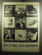 1957 Chesterfield Cigarettes Ad - Frank Sinatra - Like your pleasure Big? - £14.78 GBP