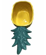 Ceramic Yellow Pineapple Appetizer/Serving Dish/Bowl 6x5x3Inches - £35.88 GBP