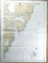 Vtg NOAA Portsmouth Harbor MA NH Sounding Chart Nautical #13283 36&quot;x49&quot; - £14.01 GBP