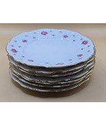 (7) Lot-Winterling Bavaria Germany China Cup Saucers Purple Flowers Gold... - $41.32