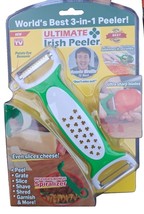 New 3-in-1 Ultimate Irish Peeler World&#39;s Best Peeler W/bonus Spiralizer! ASTV - £10.05 GBP