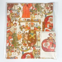 Vintage Current Inc Paper Christmas Gift Wrap Set New 1980s Ephemera - $14.84