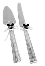 Gay Mr And Mr Mickey Wedding Cake Knife and Server Mouse Wedding Set - £32.12 GBP