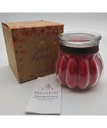 NIB! PartyLite Pumpkin Apple Orchard 2-Wick Grooved Glass Jar Candle G18... - $41.14 CAD