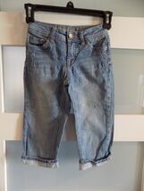 JUSTICE CAPRI DENIM JEANS SIZE 8S GIRL'S - $13.50