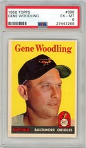 1958 Topps Gene Woodling #398 PSA 6 P1294 - $23.41