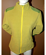 LULULEMON Green Womens Fleece Polyester Jacket Size Medium Pockets on Fo... - £42.75 GBP