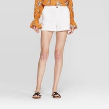 Women'S High-Rise Chino Shorts - Fresh White 10 (Nwt) - £28.89 GBP
