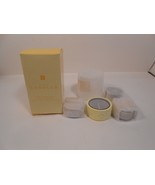 AVON CANDLES Simple Pleasures Yellow Candle Holder w/4  Clear Tealights - $11.30