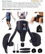 Thigh Trainer 0-132 lbs Adjustable Resistance - Inner Thigh Exerciser fo... - $733.25 MXN