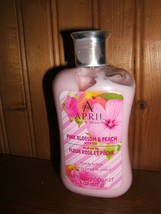 April Bath &amp; Shower Pink Blossom &amp; Peach Scented Parfum De Body Lotion (NEW) - £5.47 GBP