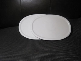 2 Plastic Lids Fits Corning Ware F-23-B French White Oval Baking Dish 700ml - $21.78