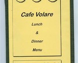 Cafe Volare Lunch &amp; Dinner Menu Midway Airport Chicago Illinois 1998  - £21.79 GBP