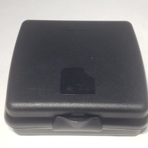 Tupperware Black Hinged 5&quot; Sandwich Keeper Container #3752 3752D-1 EUC USA - £7.78 GBP