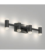 Artika Mist 27&quot; LED 4-Light Black Integrated 21W 5 CCT Bathroom Vanity L... - $1,527.14 MXN