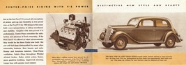 1935 Ford V-8 Full Line Vintage Original Teilfarbige Verkaufsprospekte -US-... - £28.39 GBP