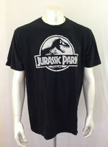 Jurassic Park Tee Men&#39;s Black Cotton Short Sleeve Graphic T Shirt Size 2X - £7.89 GBP