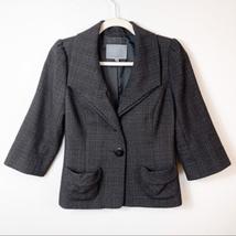 Classiques Entier Grey Tweed Long Sleeve Blazer Xs - £15.50 GBP