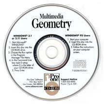 Multimedia Geometry (1996) CD-ROM for Windows - NEW CD in SLEEVE - $4.98