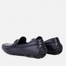 Pavia Navy Blue Leather Bit Drive Loafer Men Shoe image 5
