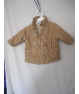 Beige Corduroy Size 18m  winter coat Jacket Cuddle bear Unisex Toggle bu... - $736.77 MXN