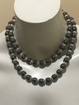 Stunning Vintage Estate Signed Lc Liz Claiborne Dbl Strand 17&quot; Necklace - £15.18 GBP