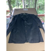 Eddie Bauer Vintage Dark Gray Wool Blazer 48T, Single Breasted Jacket, Tall - $24.75