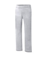 Hanes Girls Fleece Open Leg Sweat Pants Size Small 6-6X Light Steel Gray... - $203.18 MXN