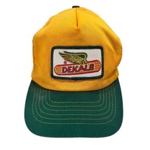 DEKALB SEED CAP HAT SWINGSTER USA Trademark Logo Ballcap Corn Green /Yellow - $33.20