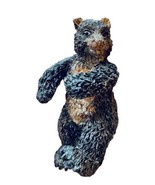 Vintage 1980&#39;s Resin Black Bear Hand Carved &amp; Made Walking On Hind Legs ... - $20.49 CAD
