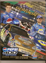 2003 Pepsi 400 Program Greg Biffle win Nascar - £26.32 GBP