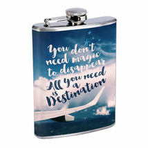 Magic Disappear Destination Em1 Flask 8oz Stainless Steel Hip Drinking Whiskey - £11.83 GBP