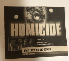 Homicide Life On The Streets Tv Guide Print Ad Yaphet Kotto Richard Belzer TPA17 - £4.45 GBP