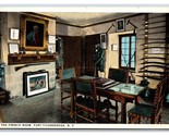 Francese Room Interno Fort Ticonderoga New York Ny Unp Wb Cartolina M19 - $3.36